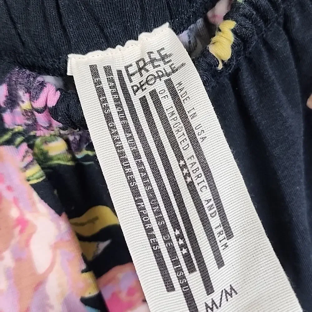 Free People Vintage Strapless Floral Medium Jumpsuit